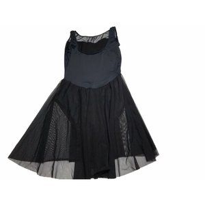 Girl's Black Dance Ballet Leotard Tutu Skirt Small